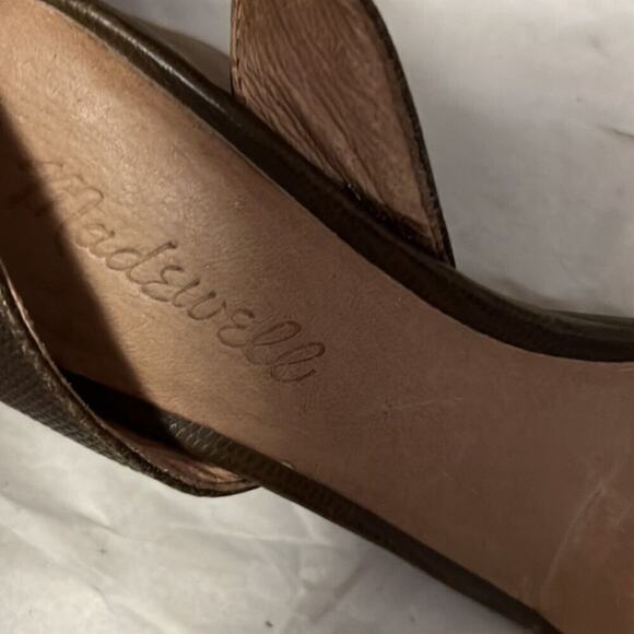 MADEWELL ALICE BROWN LEATHER SANDALS SIZE 6 - Picture 4 of 4